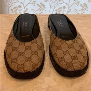 Gucci GG Monogram Canvas Mule Slides